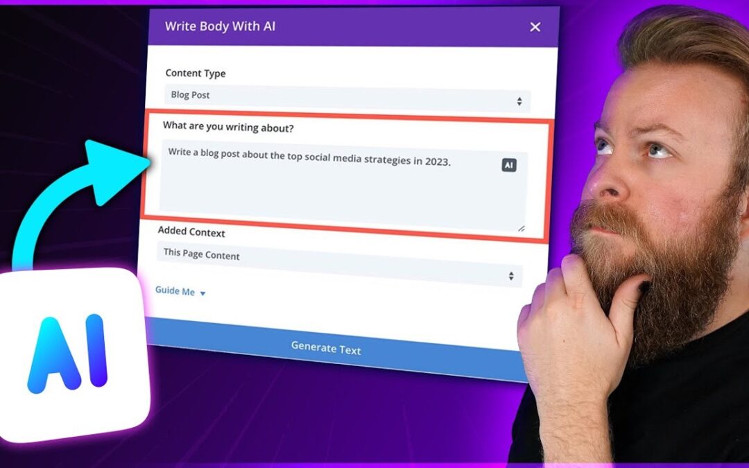 Comment écrire un article de blog avec Divi IA