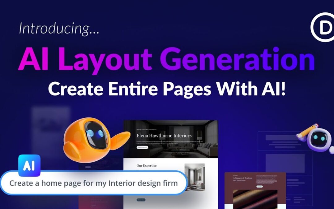 Mise en page automatique avec Divi IA