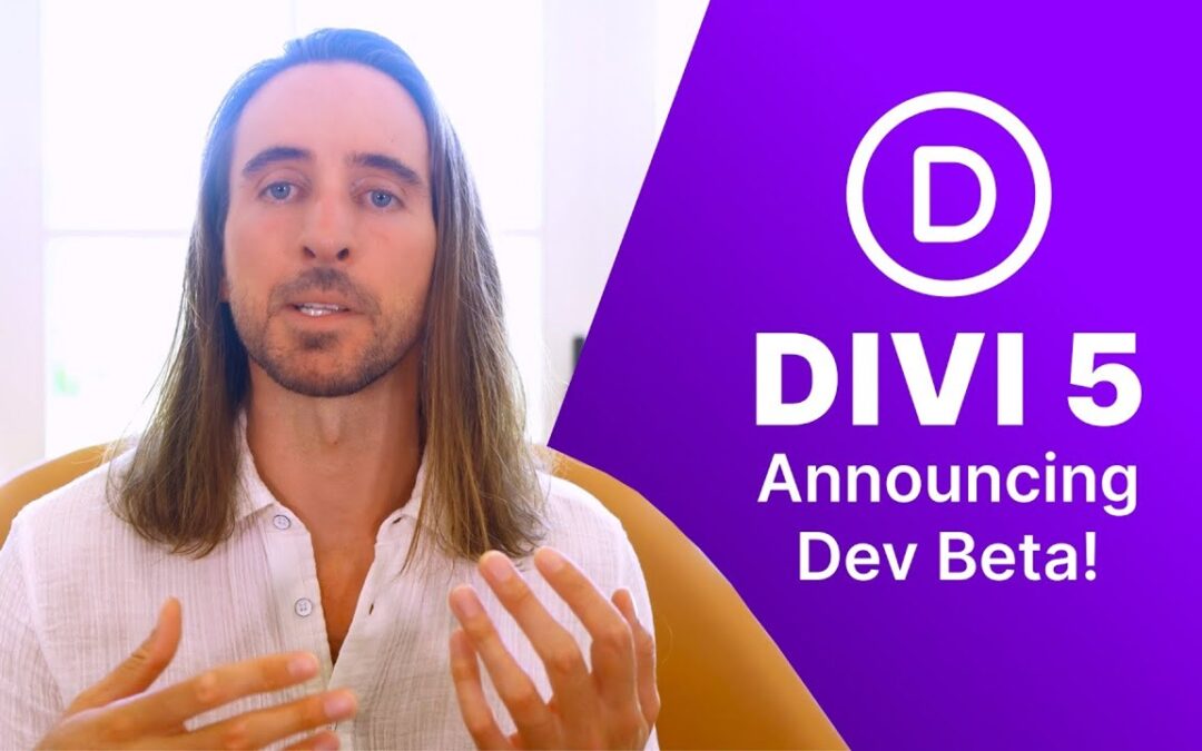 Annonce de la beta développeur de Divi 5