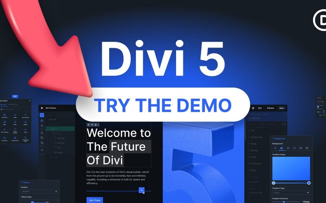 Essayez la démo de Divi 5 aujourd’hui !